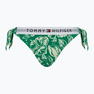 Maudymosi kostiumėlio apačia Tommy Hilfiger Cheeky Side Tie Bikini Print vintage tropical olympic green