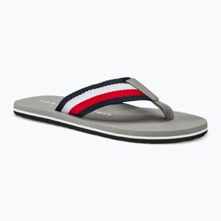 Vyriškos šlepetės per pirštą Tommy Hilfiger Corporate Beach Sandal antique silver