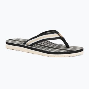 Moteriškos šlepetės per pirštą Tommy Hilfiger Im Th Print Beach Sandal black/ecru