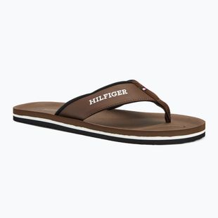 Vyriškos šlepetės per pirštą Tommy Hilfiger Padded Comfort B Sandal legacy brown
