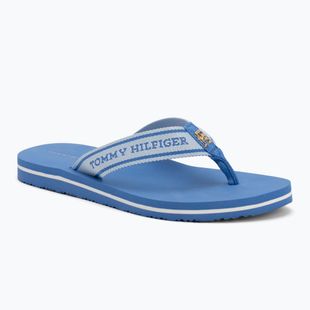Moteriškos šlepetės per pirštą Tommy Hilfiger Webbing Beach Sandal blue spell