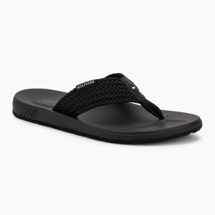 Vyriškos šlepetės per pirštą Tommy Hilfiger Molded Web Beach Sandal black