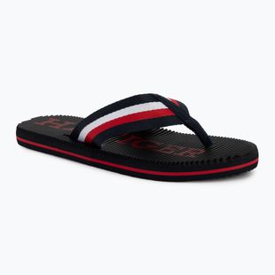Vyriškos šlepetės per pirštą Tommy Hilfiger Massage Beach Sandal desert sky