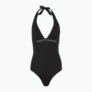 Maudymosi kostiumas Tommy Hilfiger Halter One Piece black