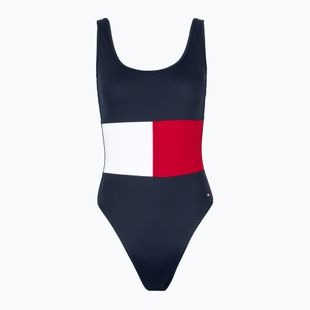 Moteriškas vientisas maudymosi kostiumėlis Tommy Hilfiger One Piece (Ext Sizes) dark night navy