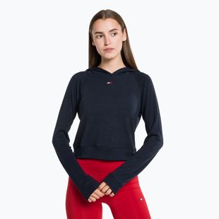 Moteriški treniruočių džemperiai Tommy Hilfiger Slim Soft Hoodie blue