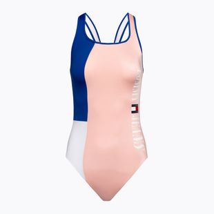 Tommy Hilfiger moteriškas vientisas maudymosi kostiumėlis One Piece Runway pink