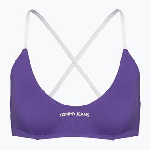 Tommy Jeans Bralette maudymosi kostiumėlio viršutinė dalis quantum purple
