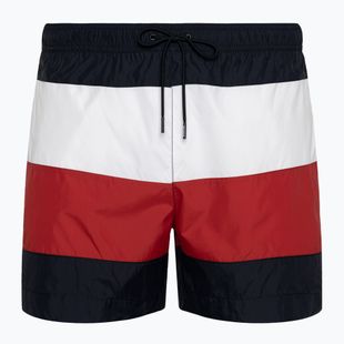 Vyriški Tommy Hilfiger Medium Drawstring Bold Flag desert sky maudymosi šortai
