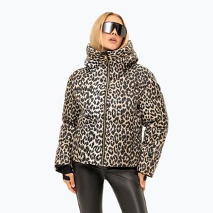 Moteriška slidinėjimo striukė Nikkie Newport Leopard beige