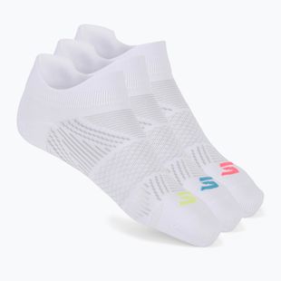 Moteriškos kojinės SKECHERS Toe/Heel Terry Low Cut 3 poros white/bright blue
