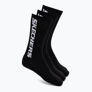 Kojinės SKECHERS Terry Crew 1/2 3 pack black