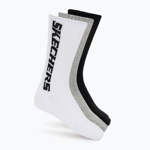 Kojinės SKECHERS Terry Crew 1/2 3 pack grey/black