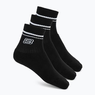 Vaikiškos kojinės SKECHERS Full Terry Low Crew 3 poros black
