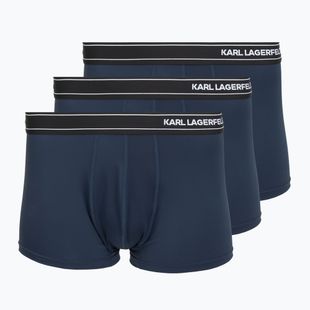 Vyriškos trumpikės KARL LAGERFELD Stripe Logo Micro Trunk 3 poros mood indigo