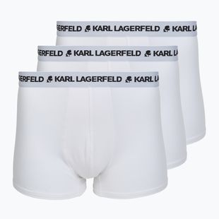 Vyriškos trumpikės KARL LAGERFELD Logo Trunk 3 poros white