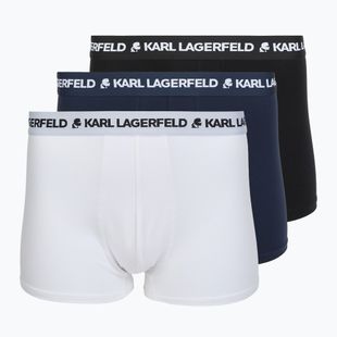 Vyriškos trumpikės KARL LAGERFELD Logo Trunk 3 poros black/white/navy