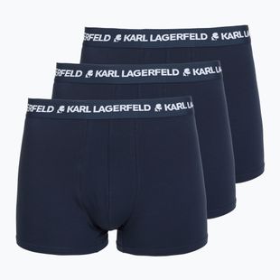 Vyriškos trumpikės KARL LAGERFELD Logo Trunk 3 poros navy