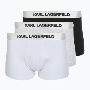 Vyriškos trumpikės KARL LAGERFELD Elastic Trunk 3 poros black/white/grey