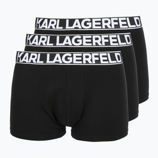 Vyriškos trumpikės KARL LAGERFELD Bold Elastic Trunk 3 poros black