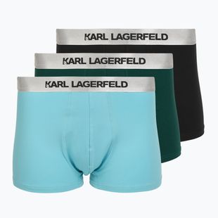 Vyriškos trumpikės KARL LAGERFELD Elastic Trunk 3 poros dark sea/black/blue
