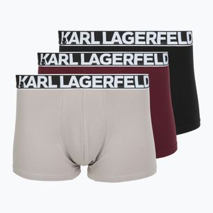 Vyriškos trumpikės KARL LAGERFELD Bold Elastic Trunk 3 poros windsor/black/ash