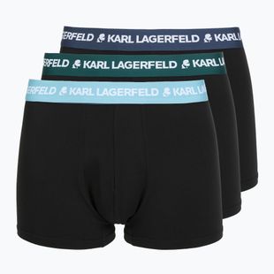 Vyriškos trumpikės KARL LAGERFELD Logo Trunk Colorband 3 poros dark sea/indigo/blue