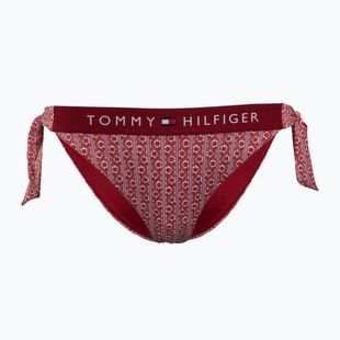 Maudymosi kostiumėlio apačia Tommy Hilfiger Cheeky Side Tie Bikini Print floral stripe regatta red