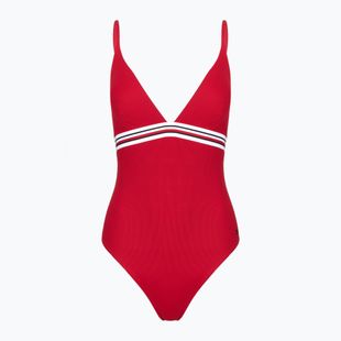 Moteriškas vientisas maudymosi kostiumėlis Tommy Hilfiger Triangle One Piece Rp Ext primary red