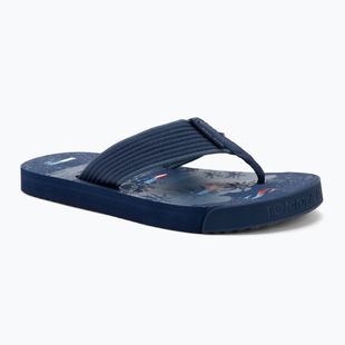Vyriškos šlepetės per pirštą Tommy Jeans Elevated Beach Sandal velvet blue