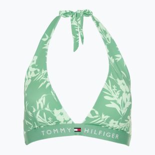 Maudymosi kostiumėlio viršus Tommy Hilfiger Halter Rp Print floral tropic aop fort green