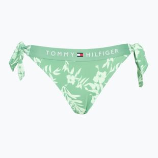 Maudymosi kostiumėlio apačia Tommy Hilfiger Cheeky Side Tie Bikini Print floral tropic aop fort green