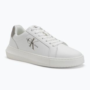 Vyriški batai Calvin Klein YM0YM00681 Chunky Cupsole Monologo Lth triple bright white/rock ridge