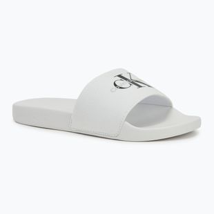 Vyriškos šlepetės Calvin Klein YM0YM01271 Slide Monogram Cv bright white/black