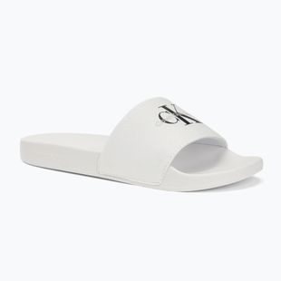 Moteriškos šlepetės Calvin Klein YW0YW01835 Slide Monogram Wn bright white/black