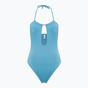 Moteriškas vientisas maudymosi kostiumėlis Calvin Klein KW0KW02725 Plunge - RP adriatic blue