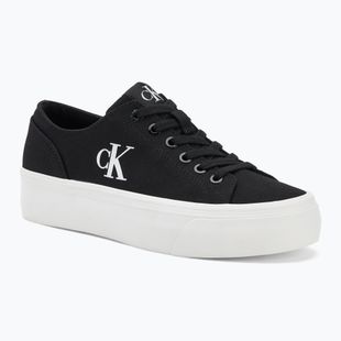 Moteriški sportiniai bateliai Calvin Klein YW0YW01763 Vulc Flatform Low Cv MG black/bright white