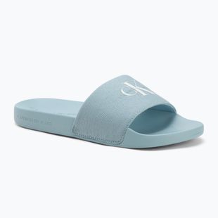 Moteriškos šlepetės Calvin Klein YW0YW01835 Slide Monogram Wn triple cloud blue