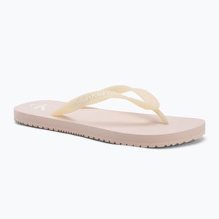 Moteriškos šlepetės per pirštą Calvin Klein YW0YW01829 Beach Sandal Transparent Tpu whisper pink/bright white
