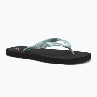 Moteriškos šlepetės per pirštą Calvin Klein YW0YW01719 Beach Sandal Monologo Tpu black/cloud blue