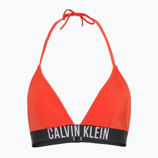 Maudymosi kostiumėlio viršus Calvin Klein KW0KW02854 Intense Power Triangle-RP flaming chili