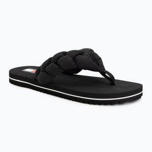 Moteriškos šlepetės per pirštą Tommy Hilfiger Braided Thong black
