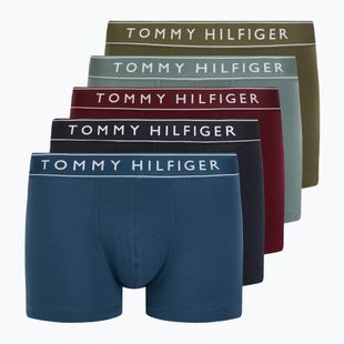 Vyriškos trumpikės Tommy Hilfiger UM0UM03679 5 poros desrt sky/fossil blu/utility oliv/grove grn/rouge