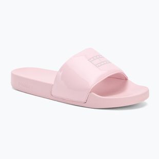 Moteriškos šlepetės Tommy Hilfiger Flag Pool Slide Patent misty pink
