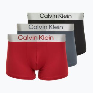 Trumpikės Calvin Klein LV00NB4269 Trunk 3 poros black/adrenaline rush/white/black