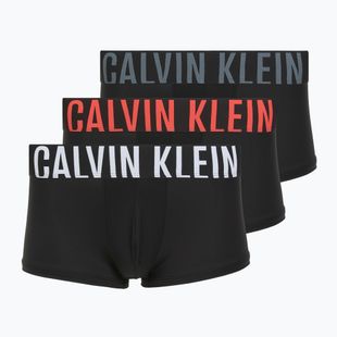 Trumpikės Calvin Klein 000NB3611A Low Rise Trunk 3 poros black bodies/white/turbulence/velvet