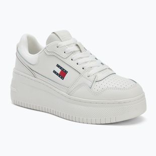 Tommy Jeans Retro Basket Flatform ecru moteriški batai