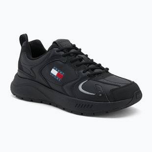 Tommy Jeans vyriški batai Runner Leather black