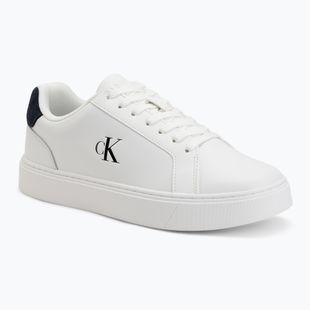 Vyriški batai Calvin Klein YM0YM01435 Classic Cupsole Laceup Leather bright white/navy