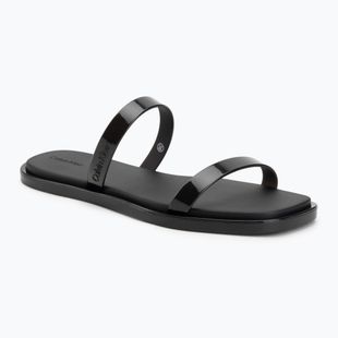 Moteriškos šlepetės Calvin Klein HW0HW02963 Jelly Doub Bar Shiny triple black